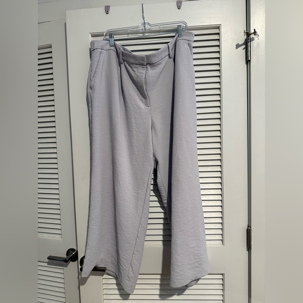 Light Purple Wide-Leg Pants